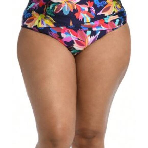 Becca Reversible Side Tie Sz 22W Floral Bikini Bottom - Picture 3 of 6